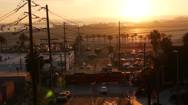 San Diego California Usa Jan 2020 Přejezd Poblíž Mezinárodního Letiště — Stock video