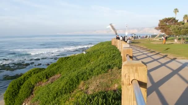San Diego Usa Jan 2020 민족을 여행하는 사람들 가파른 산책로를 — 비디오