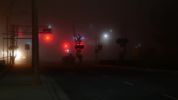 Vista California Usa Jan 2020 Marine Layer Dense Fog Driveway — 图库视频影像