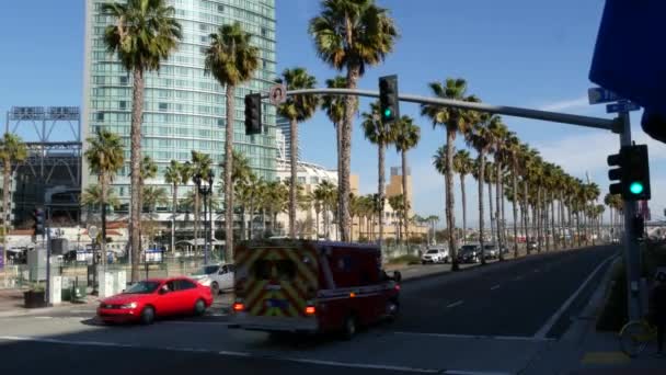 San Diego California Usa Feb 2020 Amr American Medical Response — 비디오