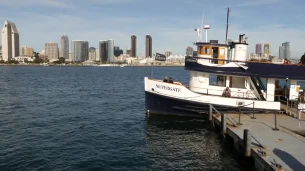 San Diego California Usa Hazi Ran 2020 Silvergate Yolcu Feribotu — Stok video