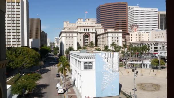 San Diego California Usa Feb 2020 Metropolis City Skyline Downtown — 비디오