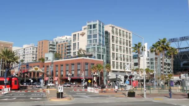 San Diego California Usa Feb 2020 Señal Arco Entrada Barrio — Vídeo de stock