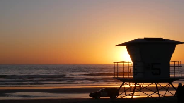 Oceanside California Amerikai Egyesült Államok Február 2020 Amerikai Rendőrség Járőrkocsi — Stock videók