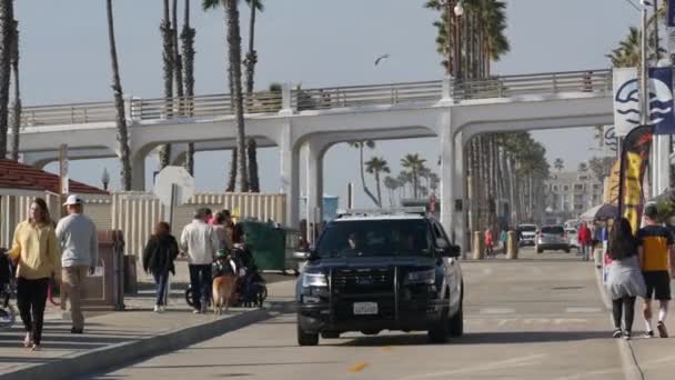 Oceanside California Usa Лютого 2020 Патрульний Автомобіль Загін Перехоплювач Або — стокове відео