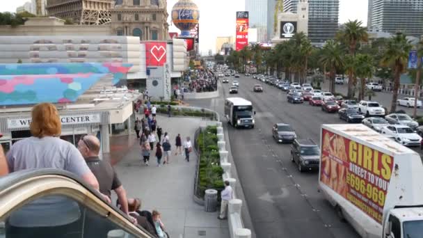 Las Vegas Nevada Usa Mar 2020 Boulevard Strip Con Casino — Vídeos de Stock