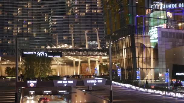 Las Vegas Nevada Usa Mar 2020 Futuristic Ccity Center Casino — 图库视频影像