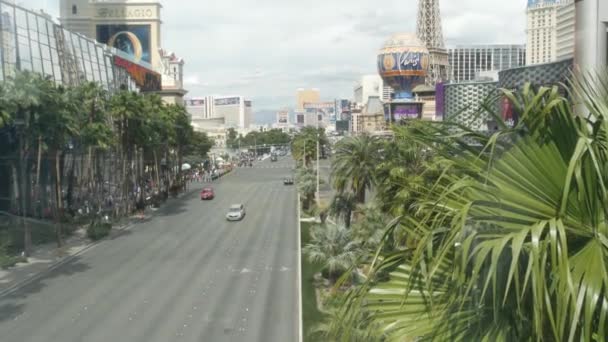 Las Vegas Nevada Usa Mar 2020 Strip Boulevard Luxury Casino — 图库视频影像