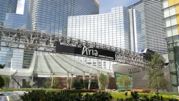 Las Vegas Nevada États Unis Mar 2020 Futuristic Citycenter Casino — Video