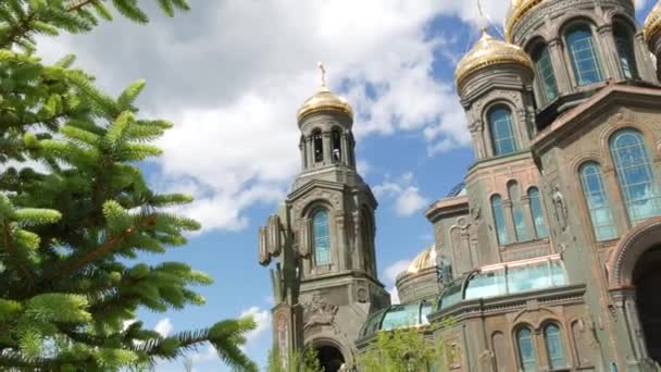 Kubinka Óblast Moscú Rusia Julio 2020 Catedral Principal Las Fuerzas — Vídeos de Stock