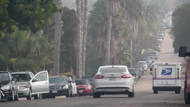 San Diego Califórnia Eua Novembro 2020 Usps Caminhão Correio Rua — Vídeo de Stock