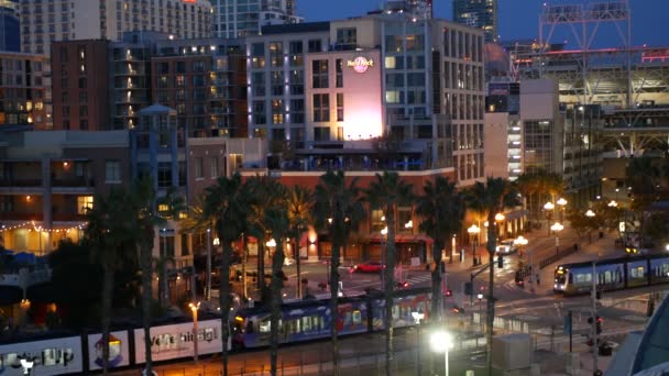 San Diego Californië Verenigde Staten Dec 2020 Mts Trolley Tram — Stockvideo