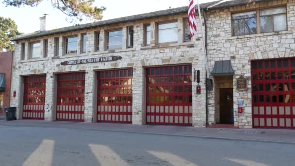 Carmel Sea California Amerikai Egyesült Államok Dec 2020 Red Gate — Stock videók