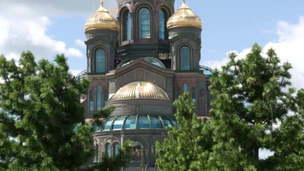 Kubinka Óblast Moscú Rusia Julio 2020 Catedral Principal Las Fuerzas — Vídeos de Stock