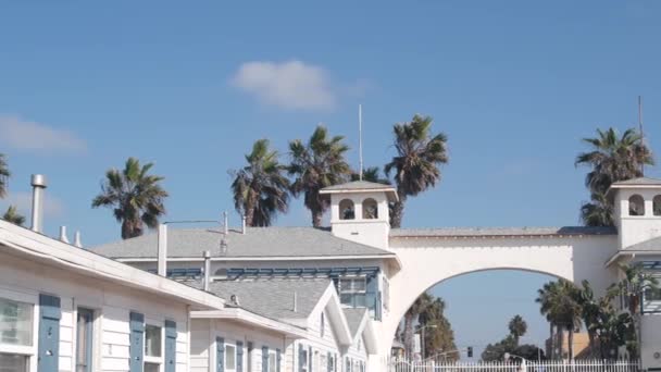 San Diego Kalifornie Usa Listopadu 2020 Dřevěné Křišťálové Molo Bílé — Stock video