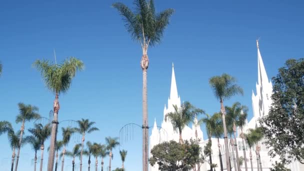 San Diego Californië Nov 2020 Kerk Van Jezus Christus Van — Stockvideo