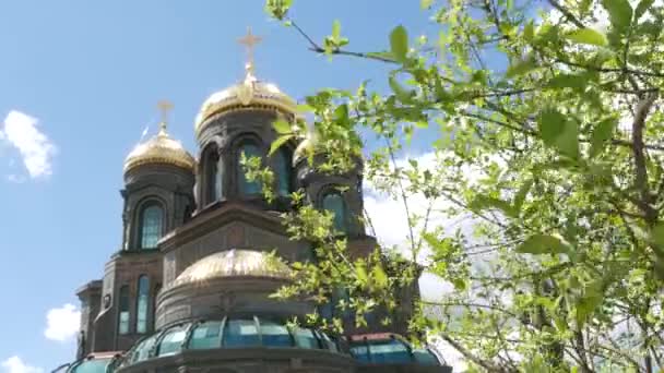 Kubinka Obwód Moskiewski Rosja Lipca 2020 Katedra Główna Rosyjskich Sił — Wideo stockowe