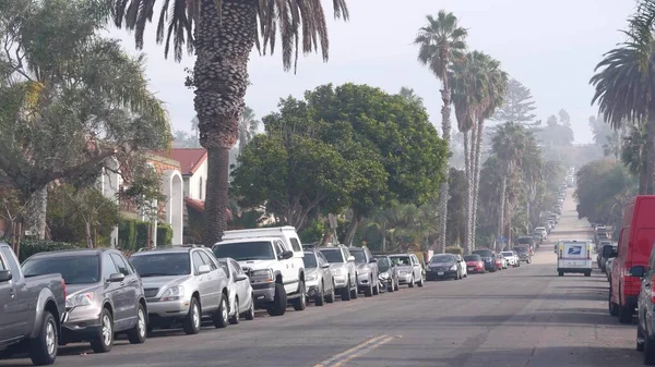 San Diego California Usa Kasım 2020 Usps Posta Kamyonu Şehir — Stok fotoğraf