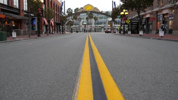 San Diego California Usa Dec 2020 Gaslamp Quarter Historic Entrance — Stock Photo, Image