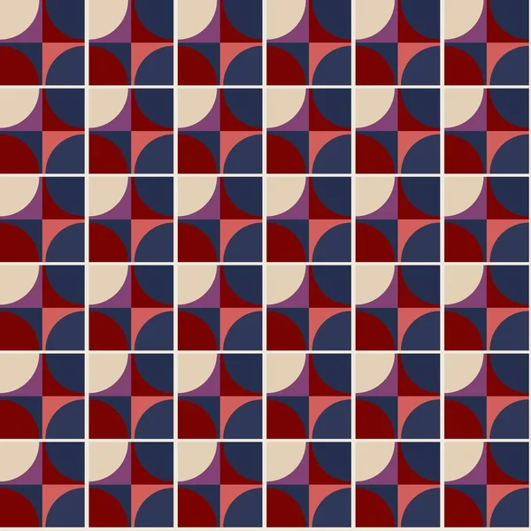 Abstract Naadloos Geometrisch Patroon Vectorontwerp Stof Patroon Usa Kleur Stijl Rechtenvrije Stockvectors