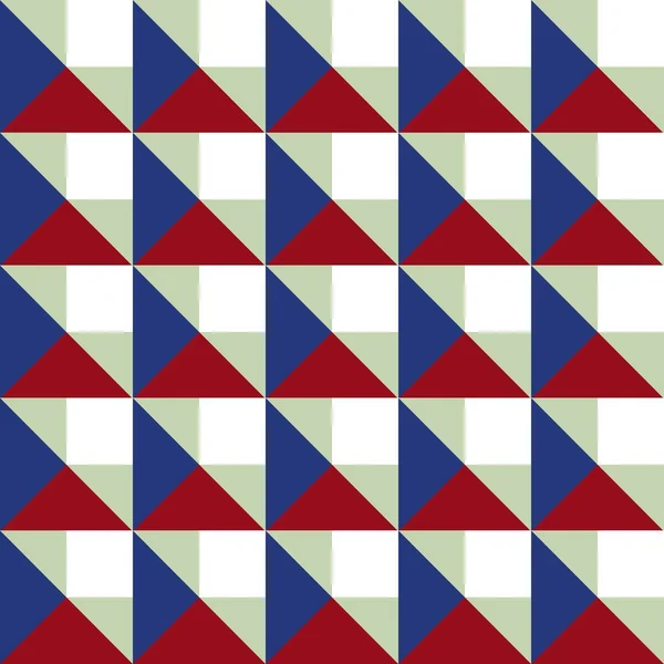 Abstract Naadloos Geometrisch Patroon Vectorontwerp Stof Patroon Usa Kleur Stijl Vectorbeelden