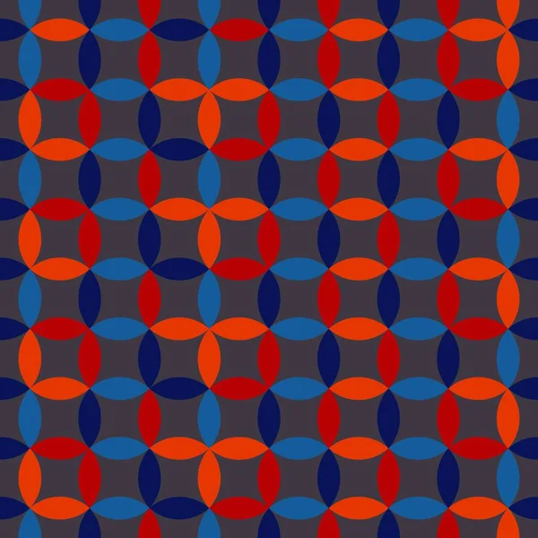 Vector Naadloze Usa Kleur Geometrische Eenvoudige Bloemblaadje Patroon Abstracte Achtergrond Stockillustratie