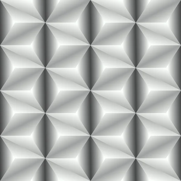 Wit Gearceerd Abstract Geometrisch Patroon Origami Papier Stijl Weergave Achtergrond Rechtenvrije Stockvectors