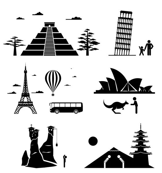 Travel icons. — Stock Vector