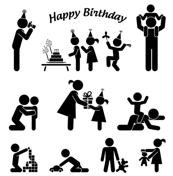 Feliz cumpleaños. — Vector de stock