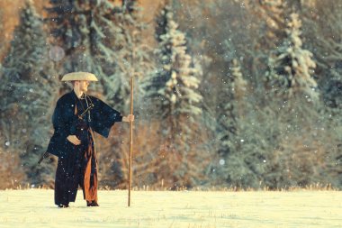 Samuray kış alanındaki