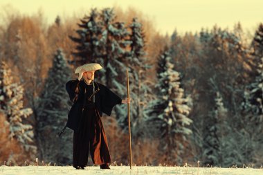 Samuray kış alanındaki