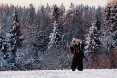 Samuray kış alanındaki