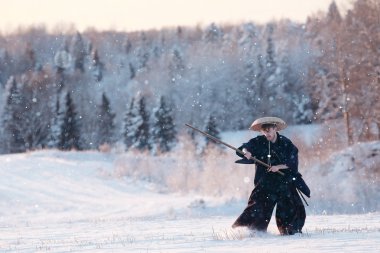 Samuray kış alanındaki