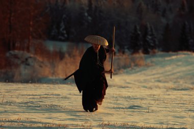 Samuray kış alanındaki