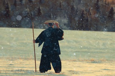 Samuray kış alanındaki