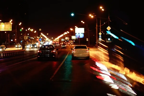 Night road lights — Stock Photo, Image