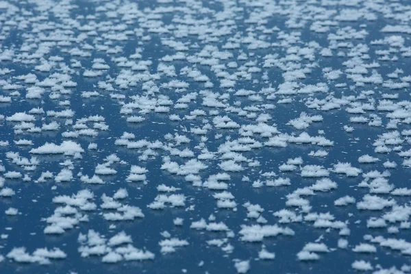 Frozen lake on sunny day — Stock Photo, Image