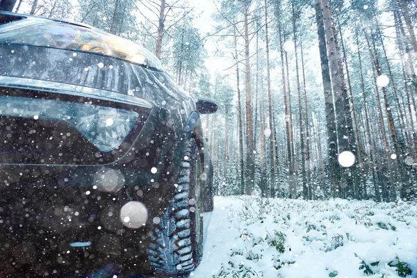 Concept of winter car ride — Stock Image Concept of winter car ride Stock Picture
