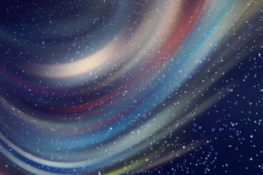 Hareketli kar ile çok renkli çizgiler