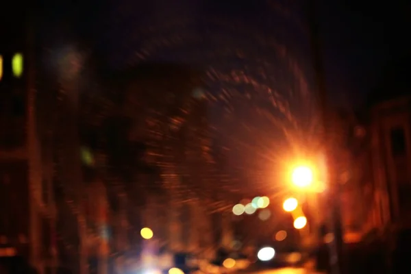 Noite luzes da estrada — Fotografia de Stock