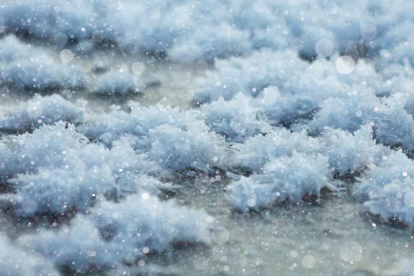 樹氷の雪のテクスチャ — ストック写真