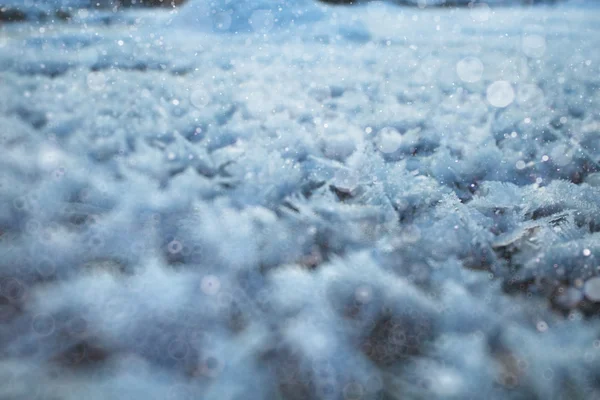 Textura de neve rime — Fotografia de Stock