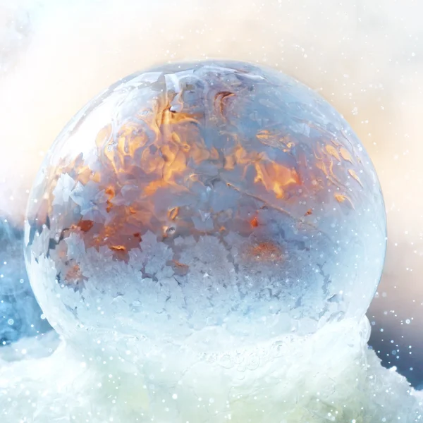 Заморожені Мильна бульбашка — стокове фото