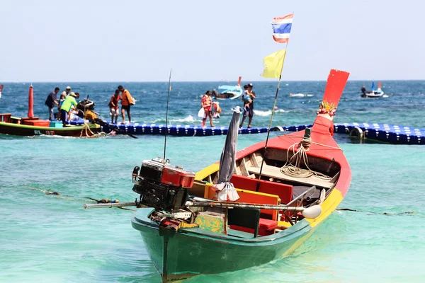 Традиционные деревянные лодки Таиланда — стоковое фото