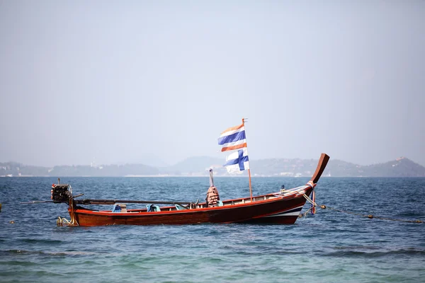 Barche di legno tradizionali tailandesi — Foto Stock