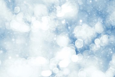 Simli mavi parlak nokta yağmur kar