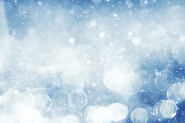 Simli mavi parlak nokta yağmur kar