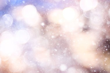 Simli mavi parlak nokta yağmur kar