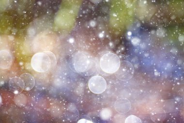 Bokeh arka plan daireler ile