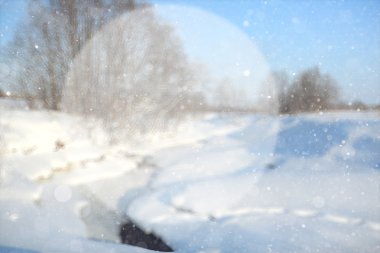 bulanık kış arka plan